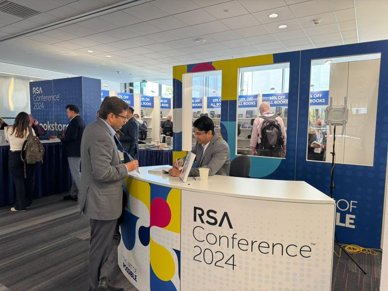 Razi Rais signing Zero Trust Networks at the RSA Conference 2024 bookstore